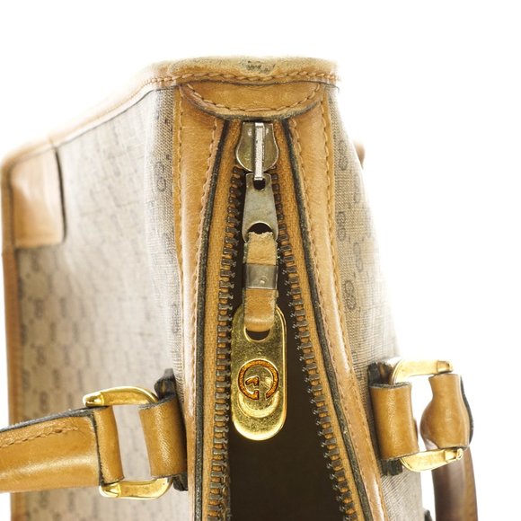 Auth Gucci Micro Gg Hand Bag Brown #15988V12 - Picture 11 of 14